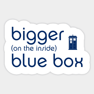 Bigger on the inside - TARDIS - department store design Sticker